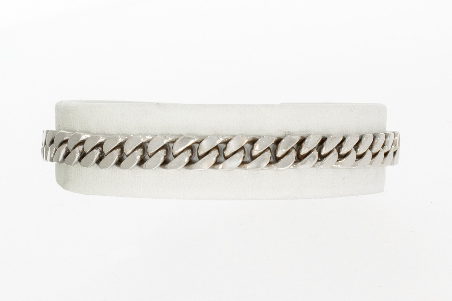 18 Karat gerollte Panzer Gold Armband - 18 cm