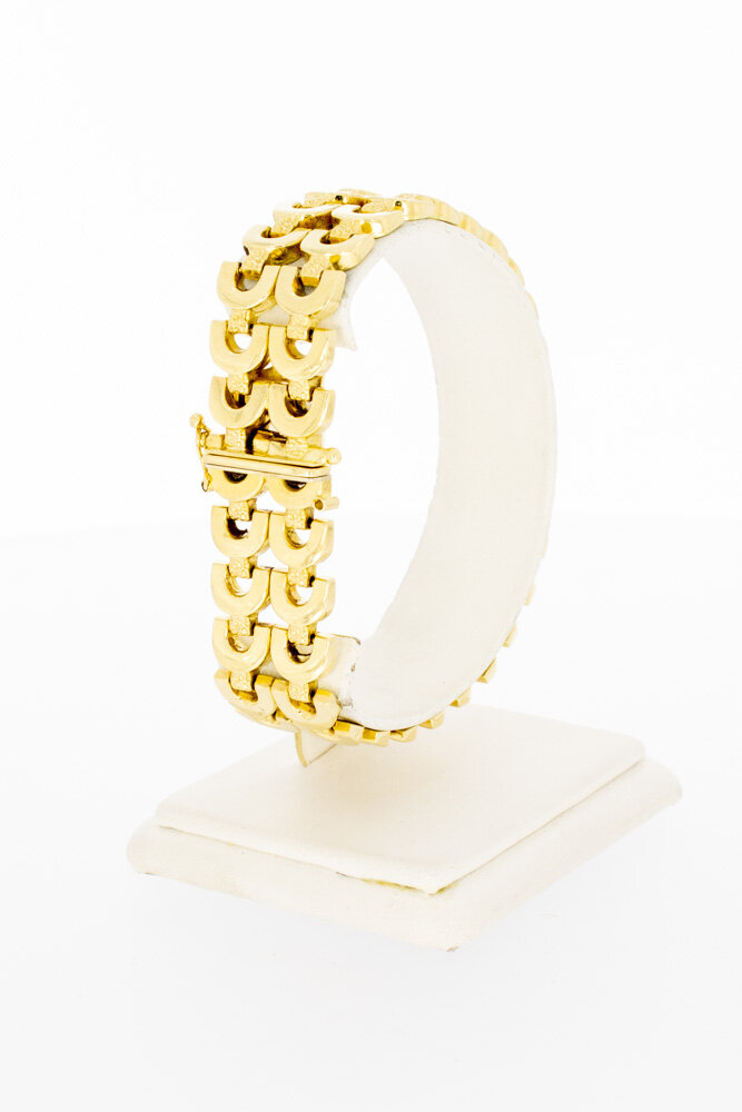 Geflochtenes Armband 750 Gold - 20 cm