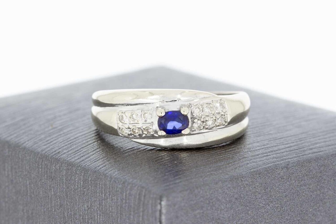 Edelstein Goldring 18 Karat - 18,6 mm