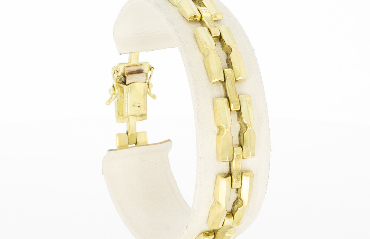 14 Karat Gold Barren Armband - 18,7 mm