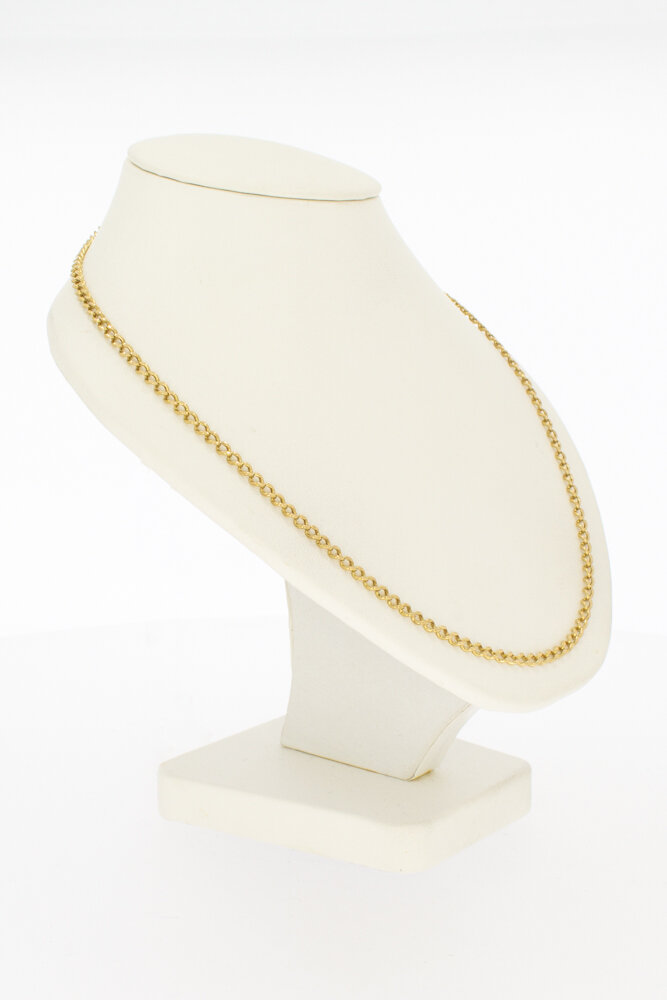 750 Gelbgold Panzerkette - 59,5 cm