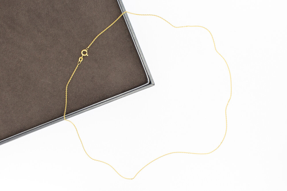 585 Gelbgold Anker Kette – 55,5 cm