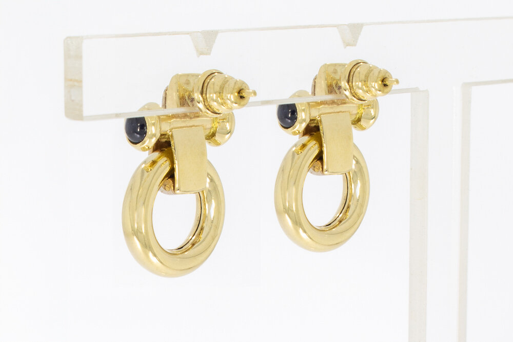 585 Bicolor Gold Ohrstecker - 2,6 cm
