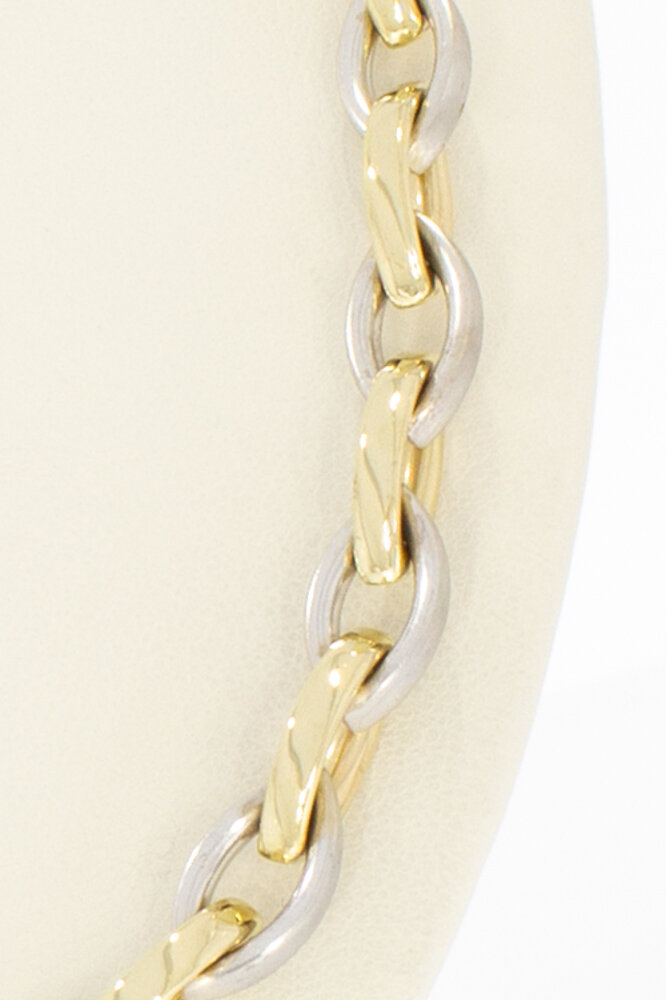 Goldkette 585 Bicolor Gold - 45,5 cm