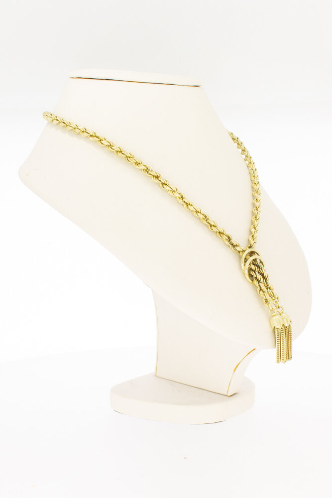 Kordelkette 14 Karat Gold - 48 cm