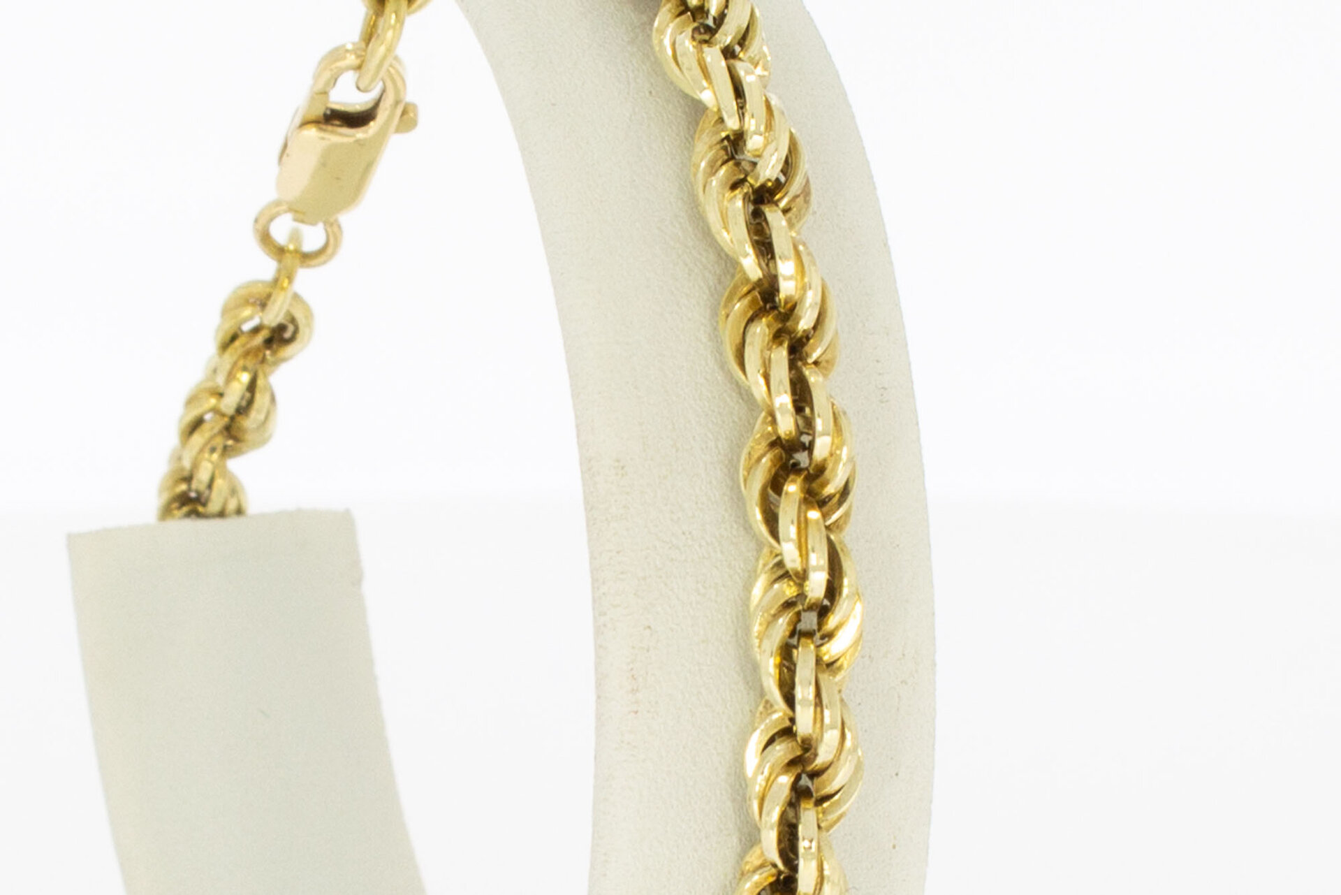 Kordelarmband 14 Karat Gold - 21 cm