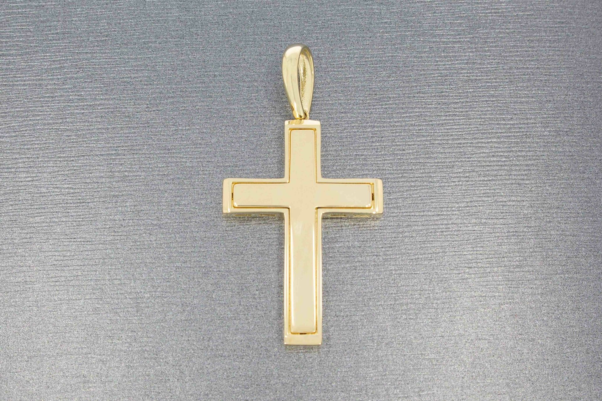 Kreuz 14 Karat Gold - Länge 4,2 cm