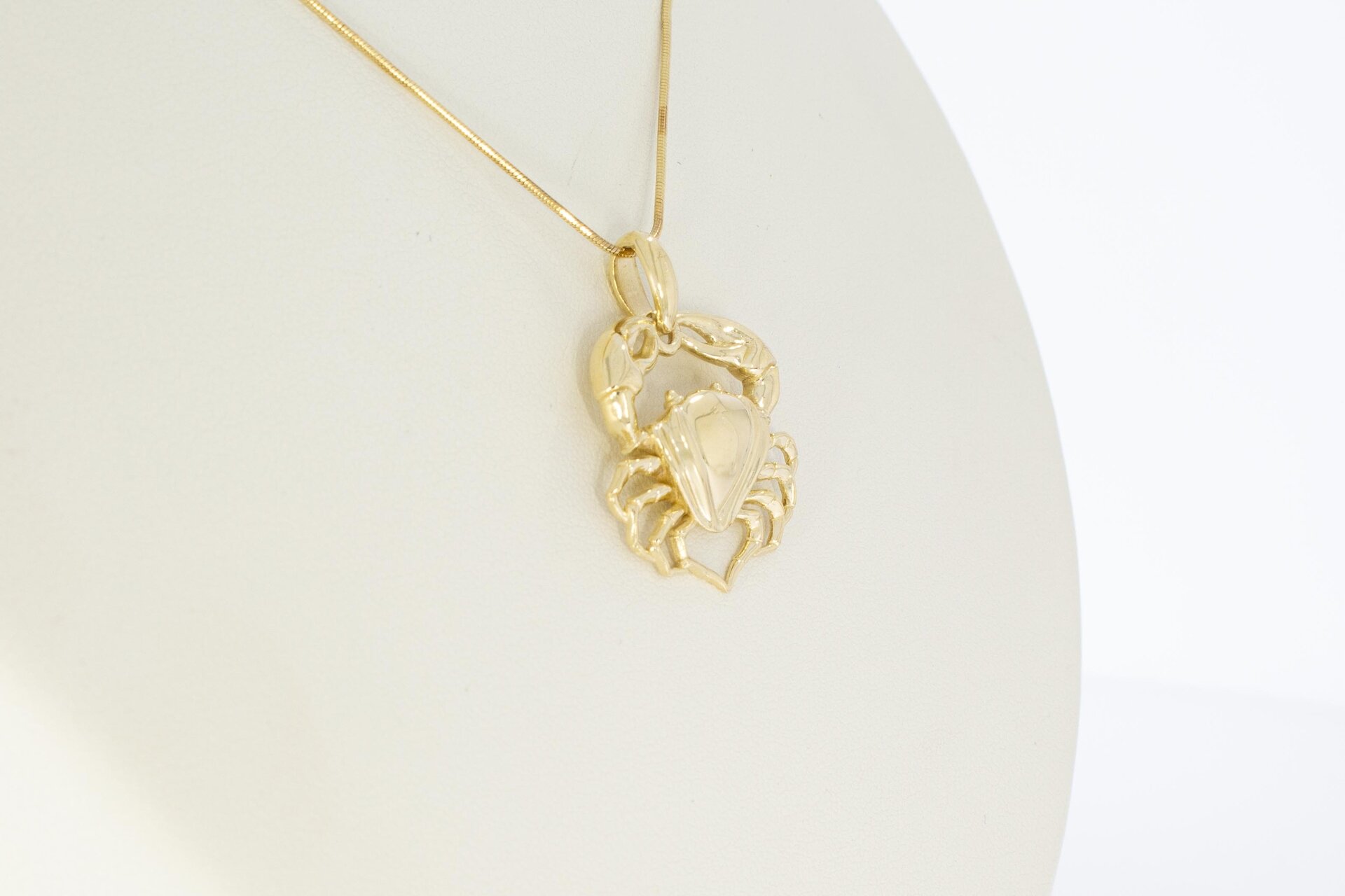Krabben Anhänger 14 Karat Gold  - 3 cm