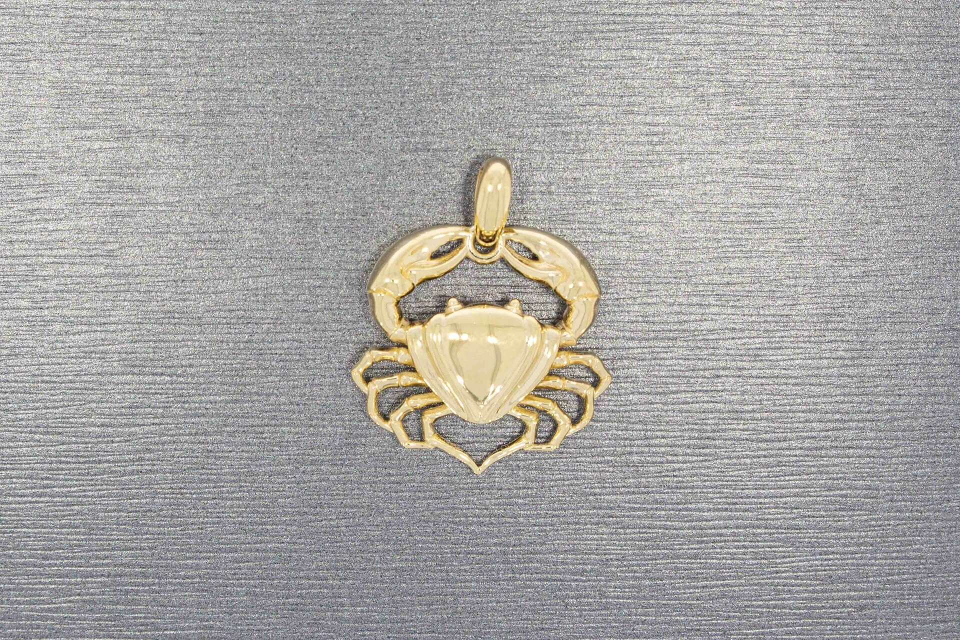 Krabben Anhänger 14 Karat Gold  - 3 cm