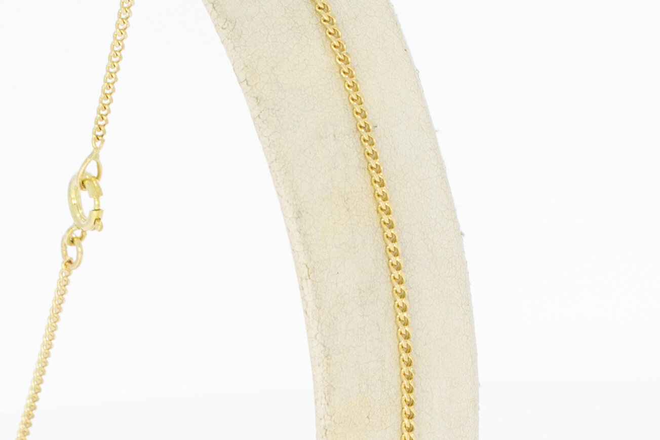 Fußkette 14 Karat Gelbold - 23,1 cm