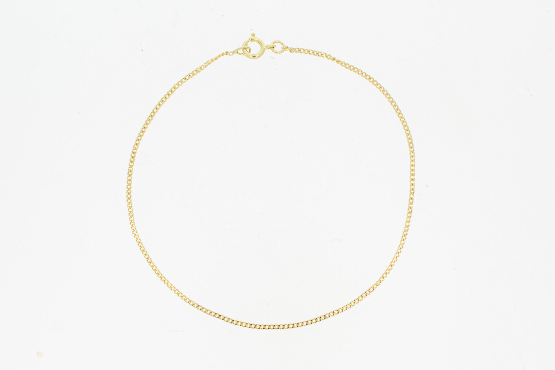 Fußkette 14 Karat Gelbold - 23,1 cm