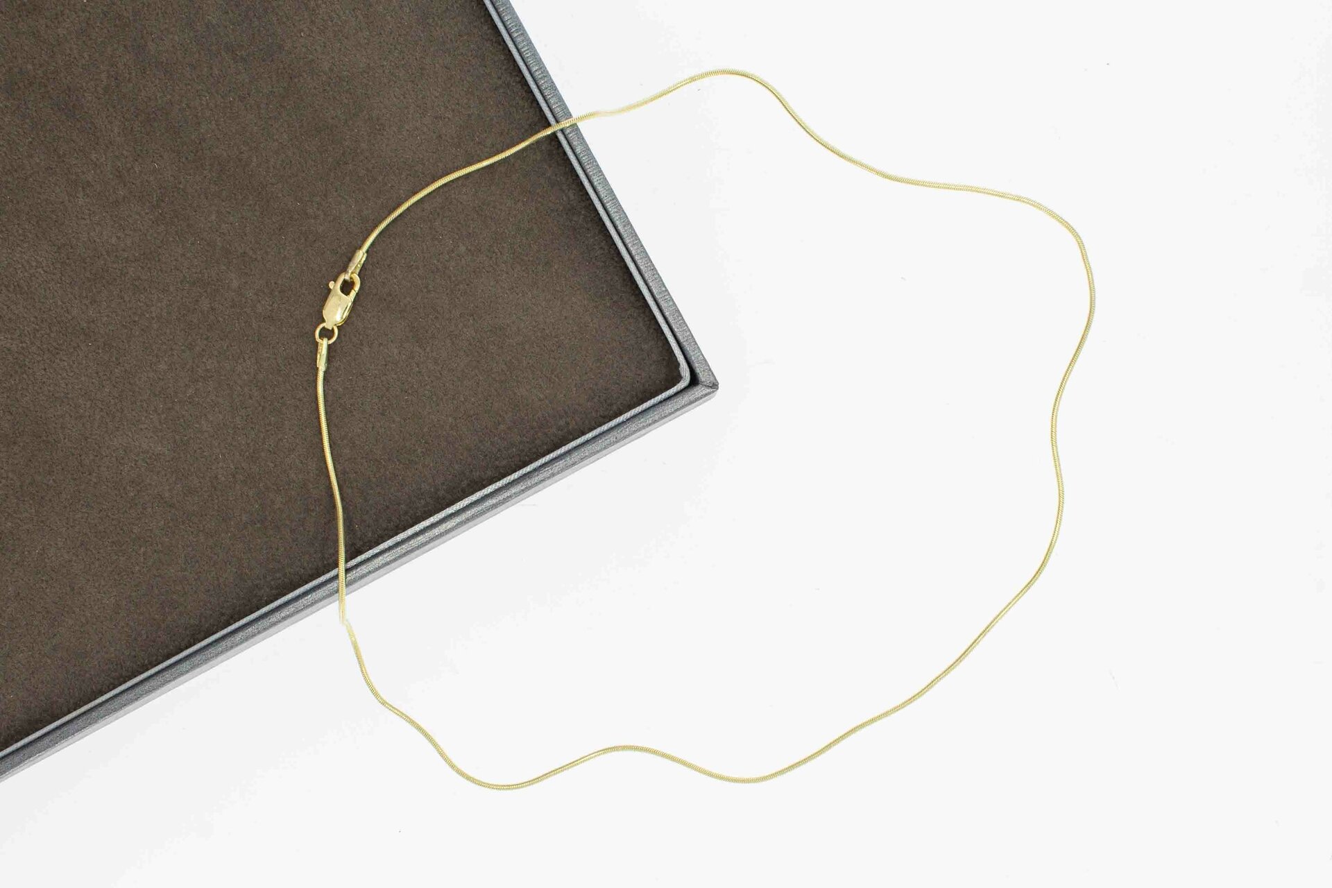 Schlangen Choker 585 Gelbgold - 43 cm