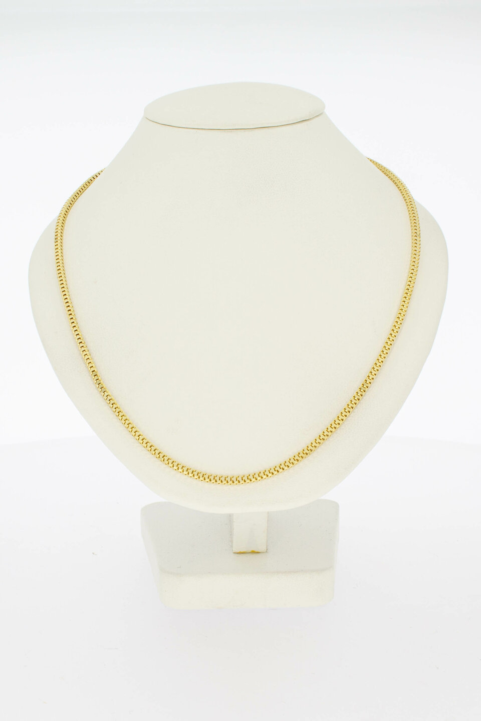 Quadratische 585 Gold Collier - 44 cm