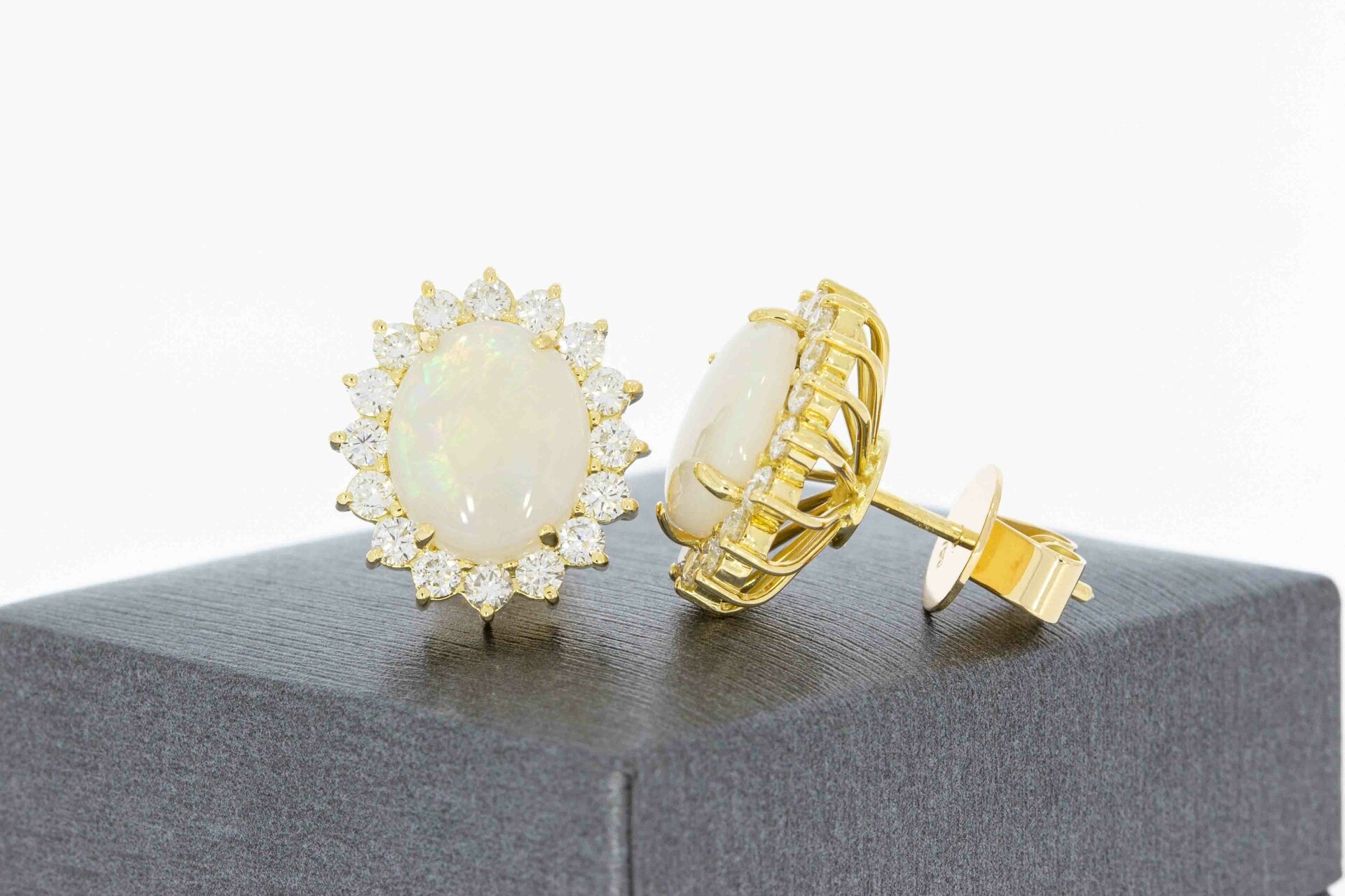 Edelstein Ohrstecker 750 Gold - 1,7 cm