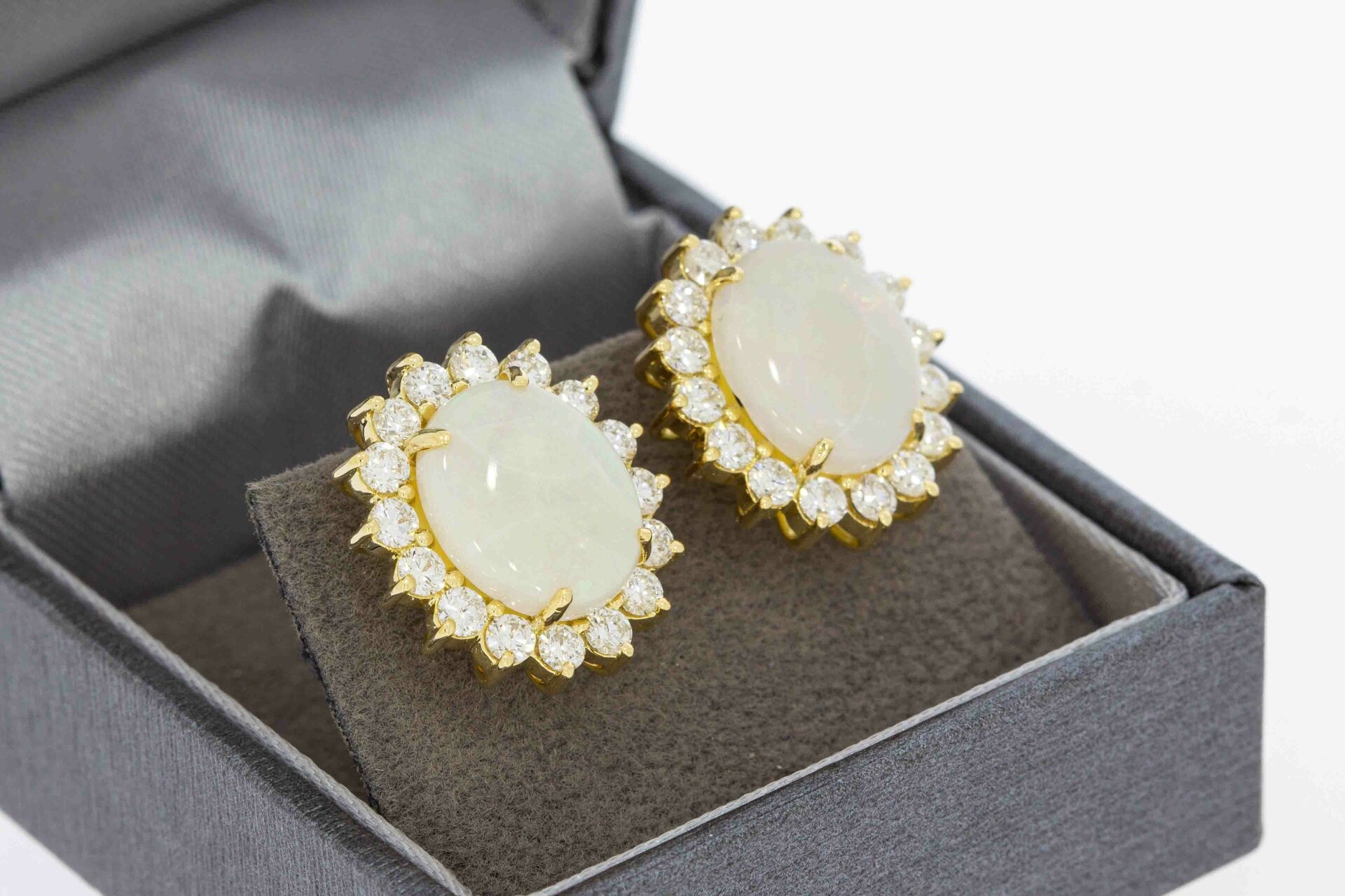 Edelstein Ohrstecker 750 Gold - 1,7 cm