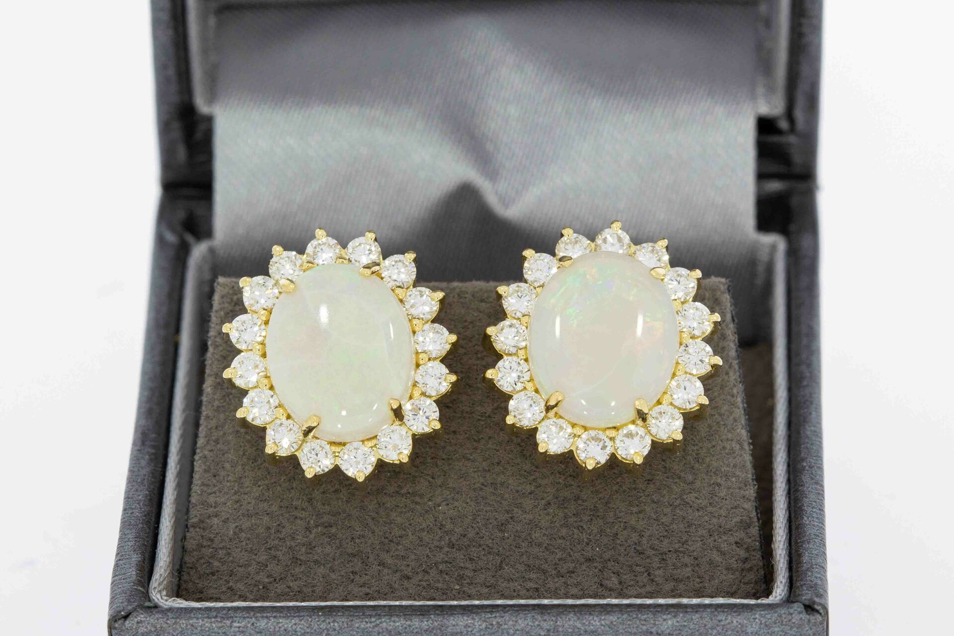 Edelstein Ohrstecker 750 Gold - 1,7 cm