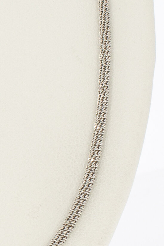 Geflochtene Weißgold Halskette 750 - 44 cm