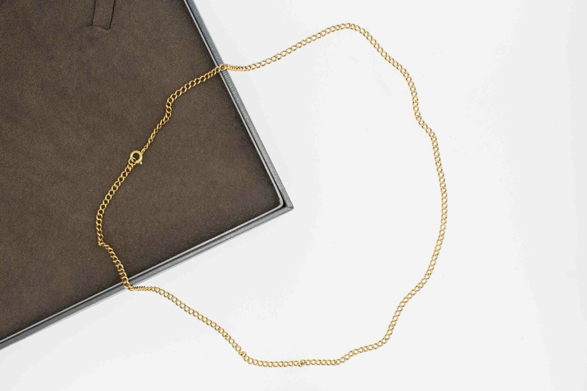 585 Gelbgold Panzer- Kette - 53 cm