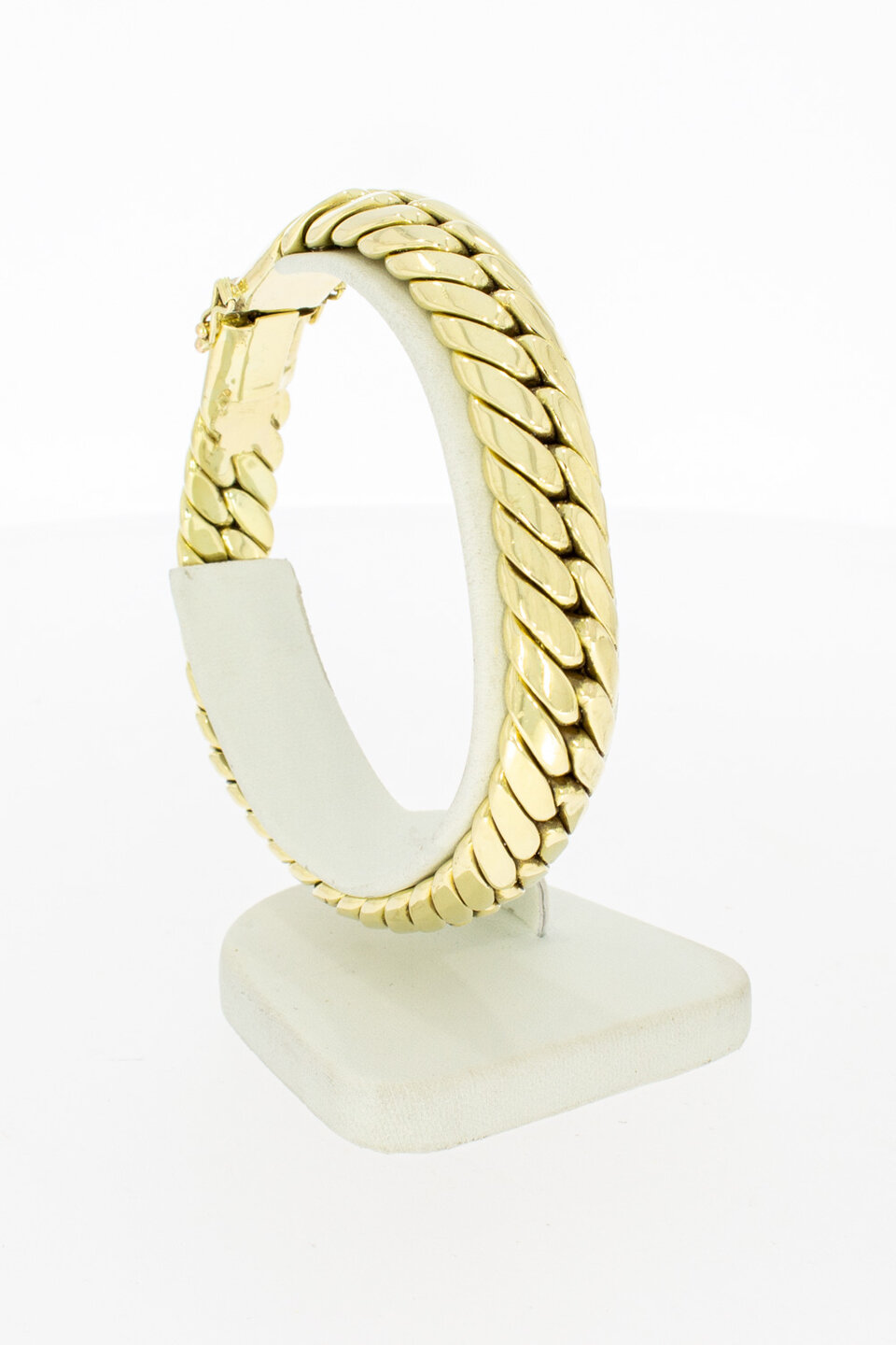 Panzerarmband 14 Karat Gold - 21,2 cm