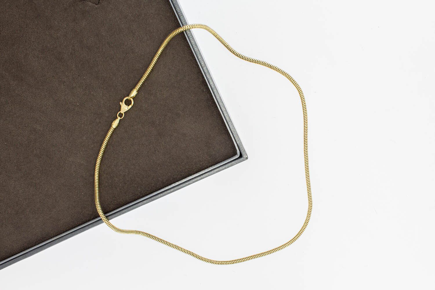 Schlangen Collier 585 Gelbgold - 42 cm