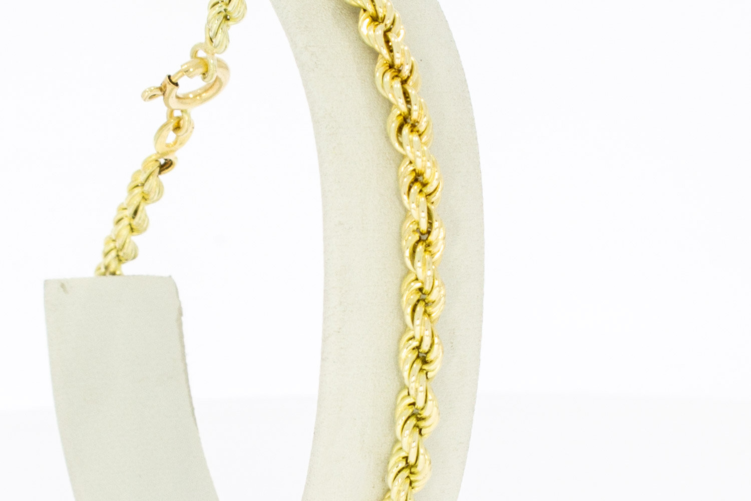 Kordel Gelbgold 585 armband - 21,7 cm