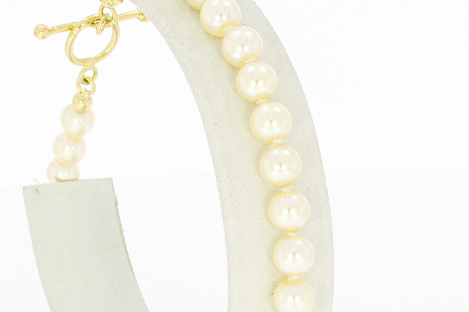 Perlenarmbändchen 585 Gold Verschluss - 20,9