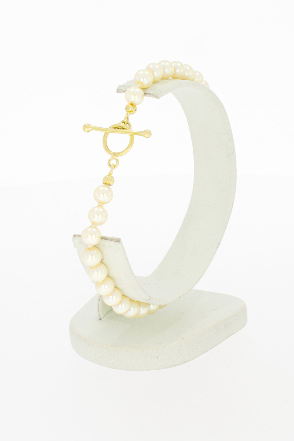 Perlenarmbändchen 585 Gold Verschluss - 20,9