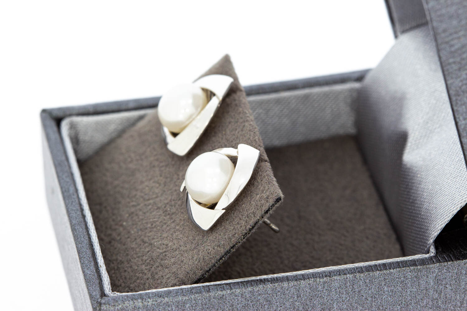 Perlen Ohrstecker 750 Gold - 1,2 cm