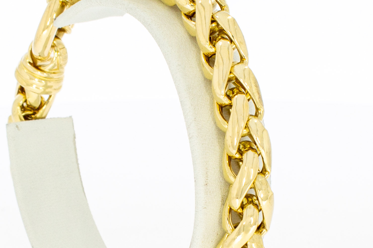 Fuchsschwanz Armband 750 Gold - 21 cm