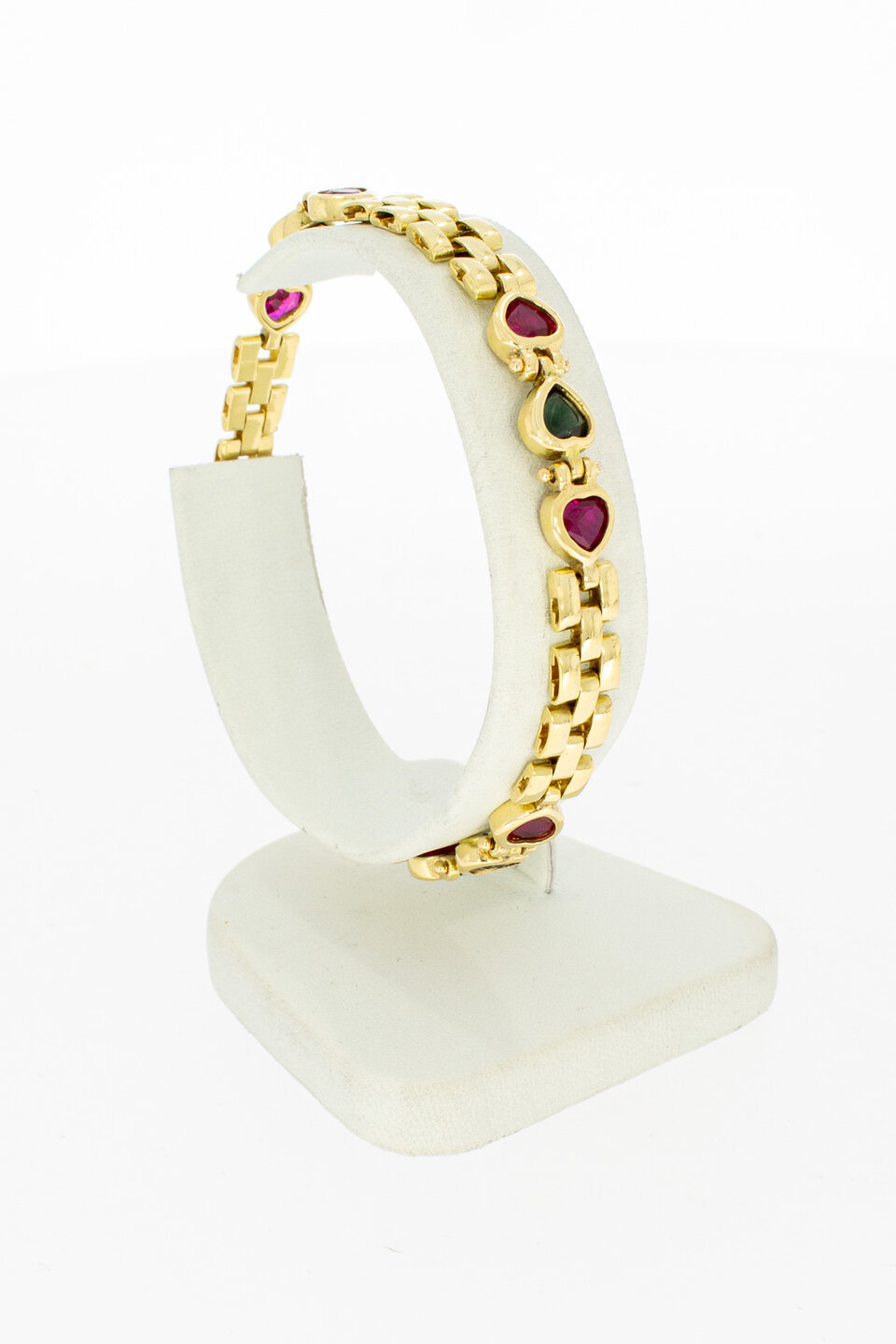 Herzarmband 750 Gelbgold – 18,5 cm