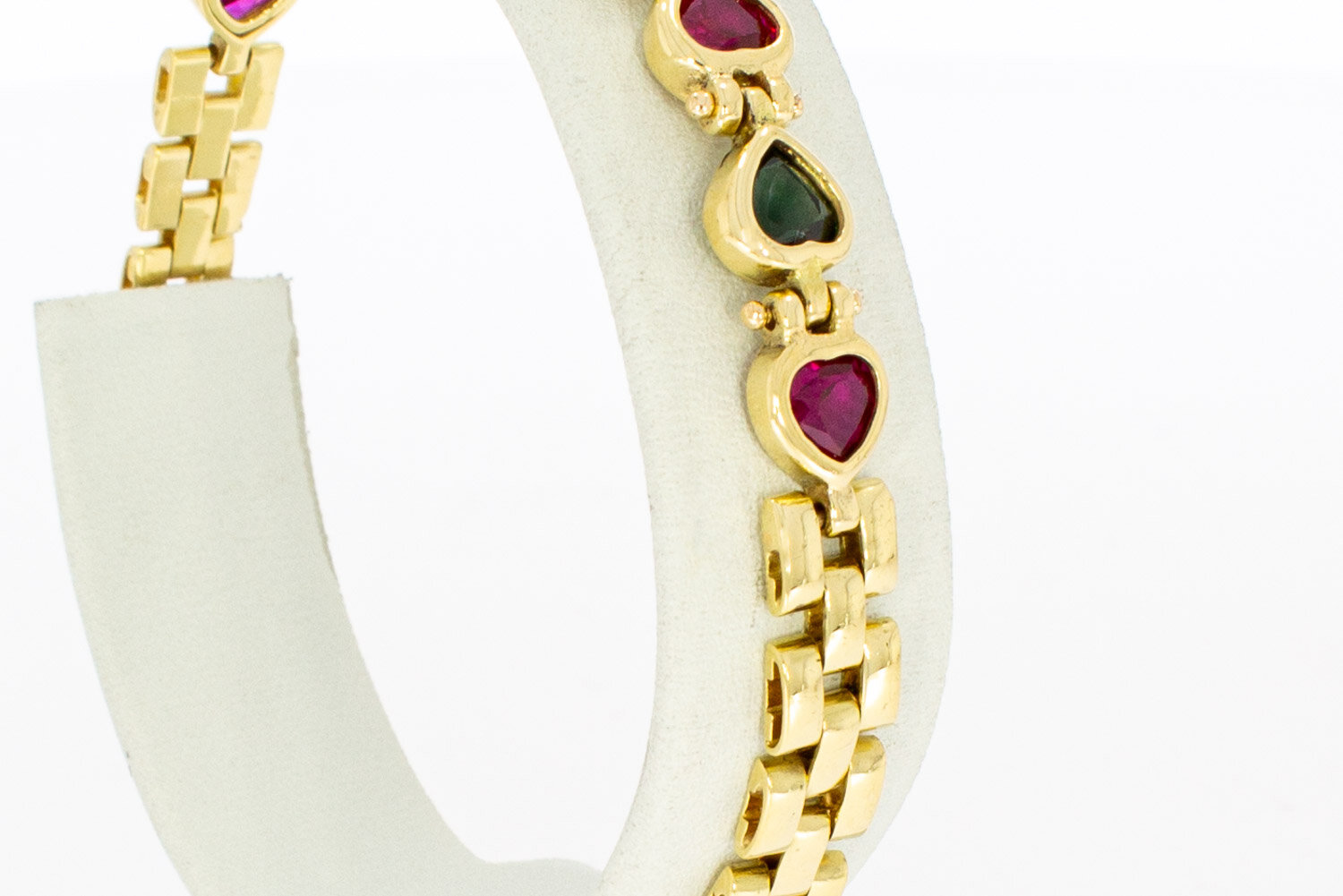 Herzarmband 750 Gelbgold – 18,5 cm