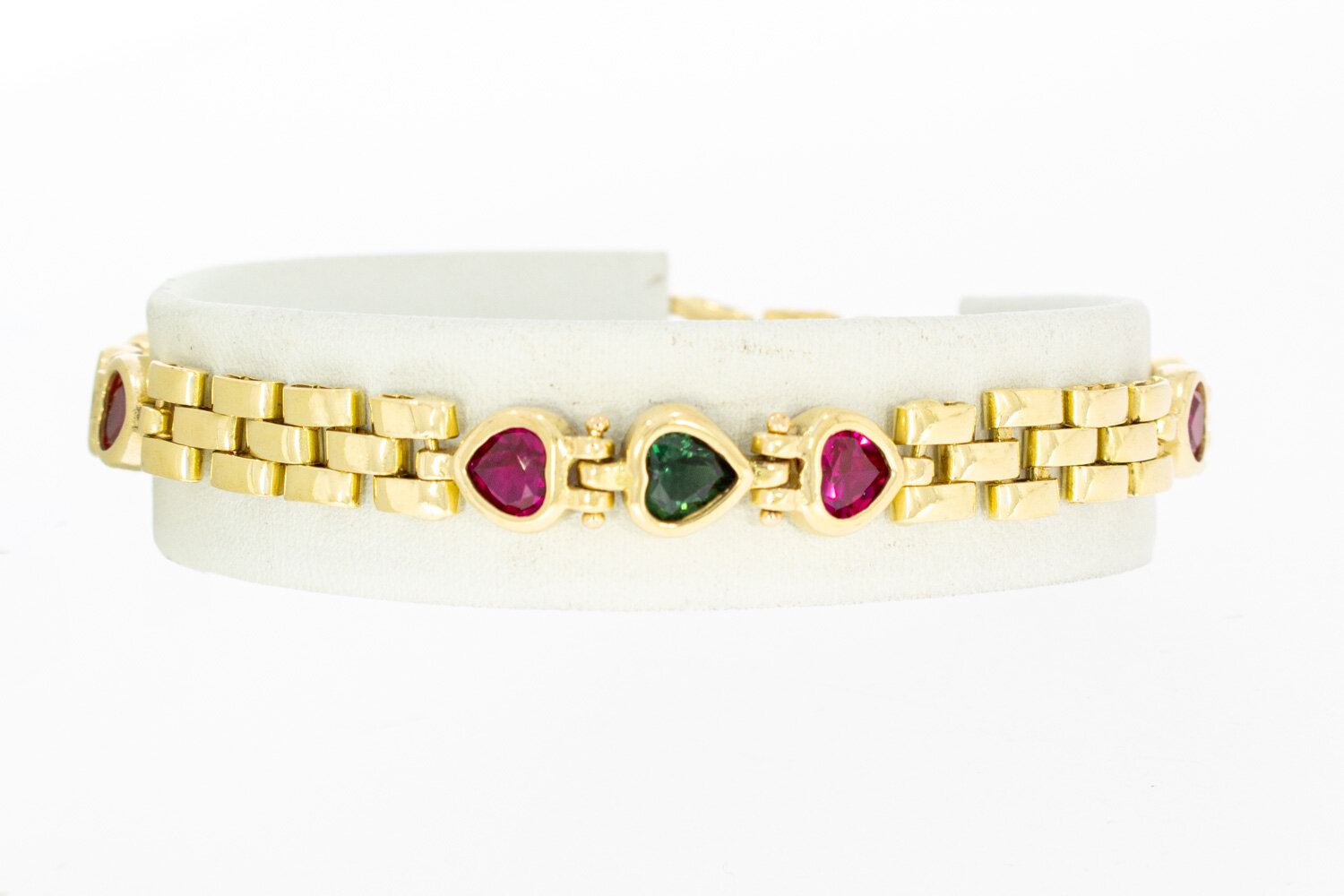 Herzarmband 750 Gelbgold – 18,5 cm