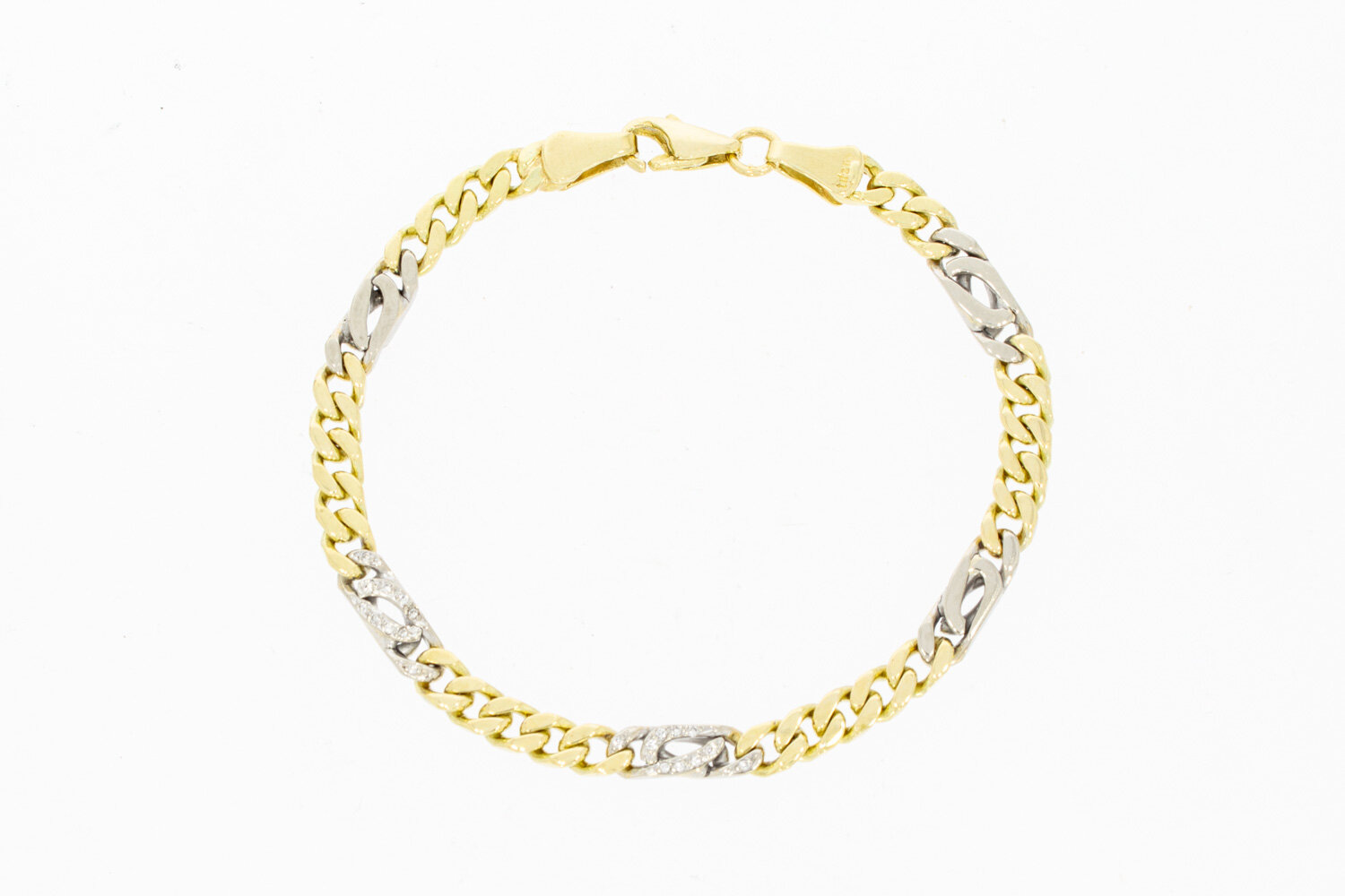 Infinity Armband 14 Karat Gold  18,5 cm