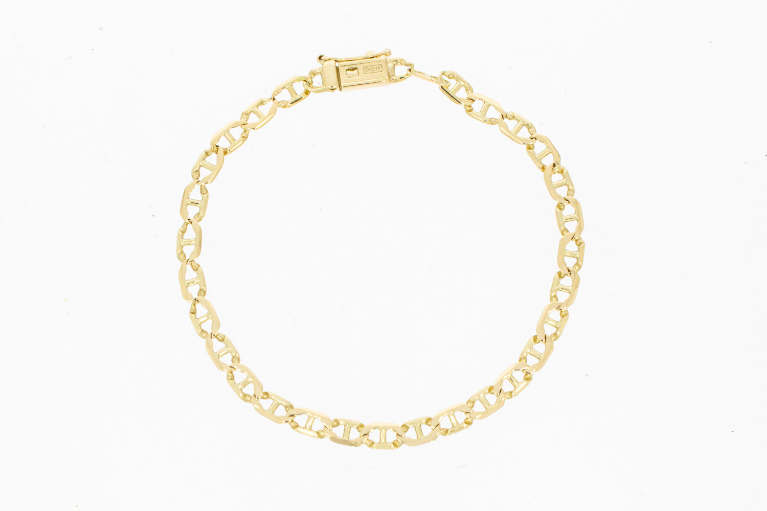 Ankerarmband 14 Karat Gelbgold - 21 cm