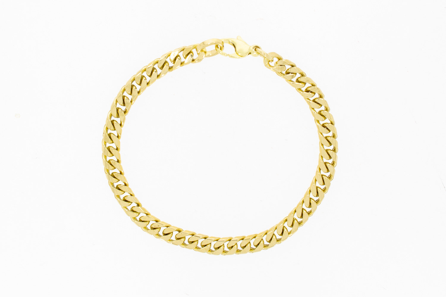 Panzerarmband 14 Karat Gold - 21 cm