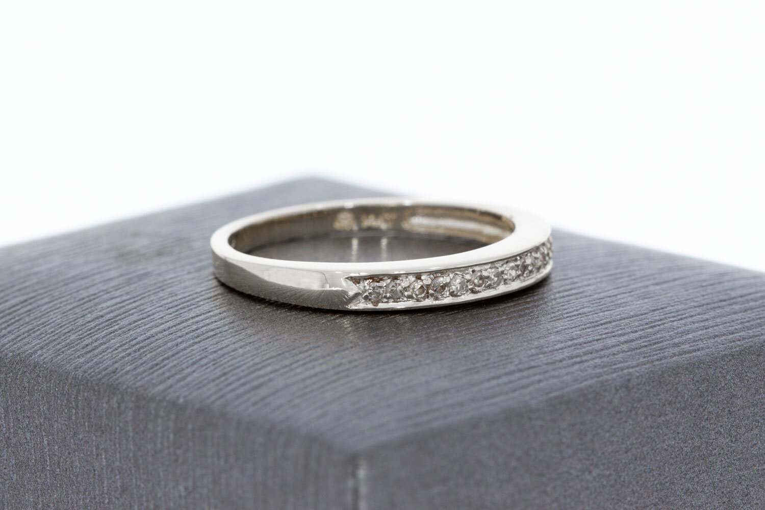 Diamantring 14 Karat Gold - 17,1 mm