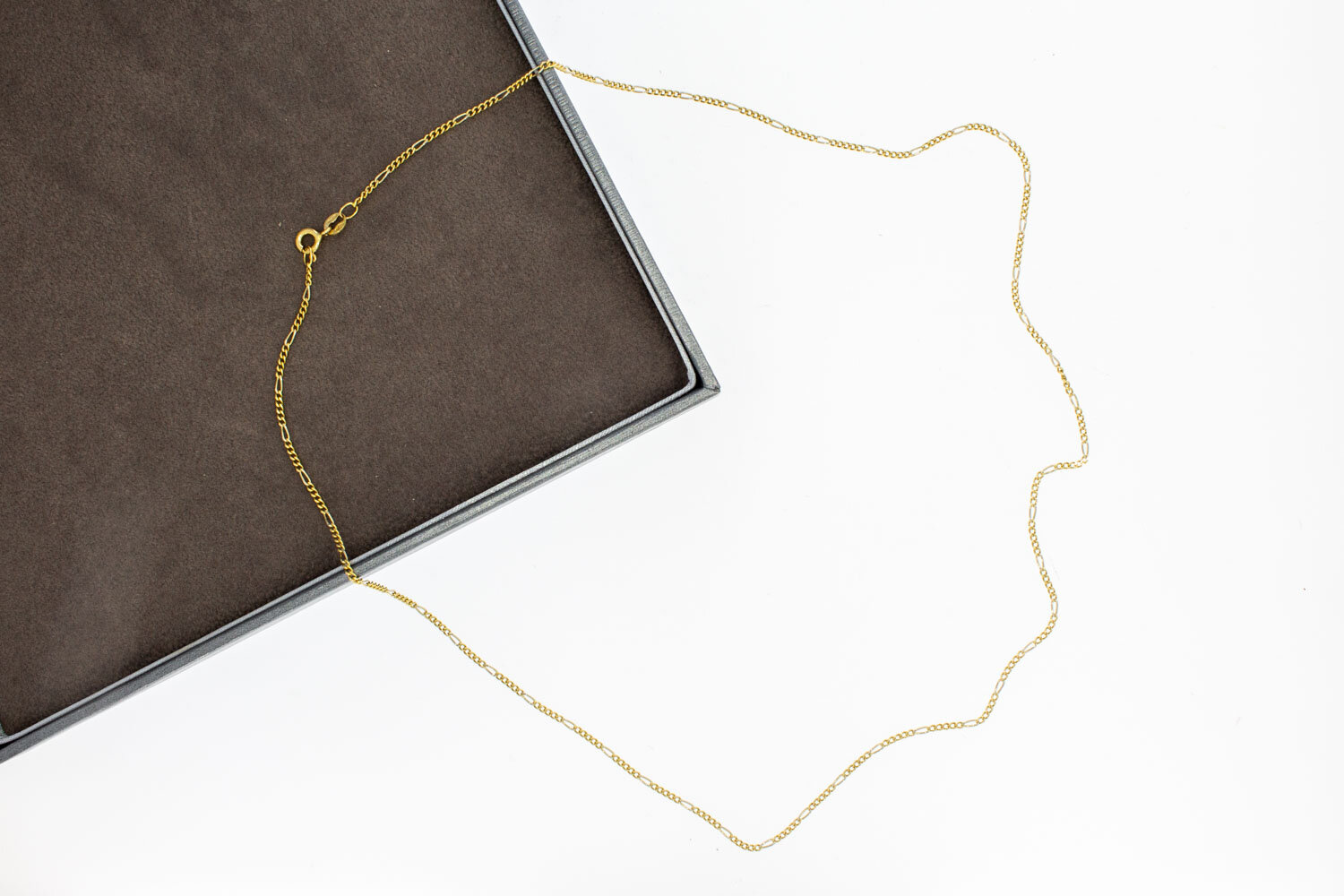 Figarokette 18 Karat Gold - 52,8 cm