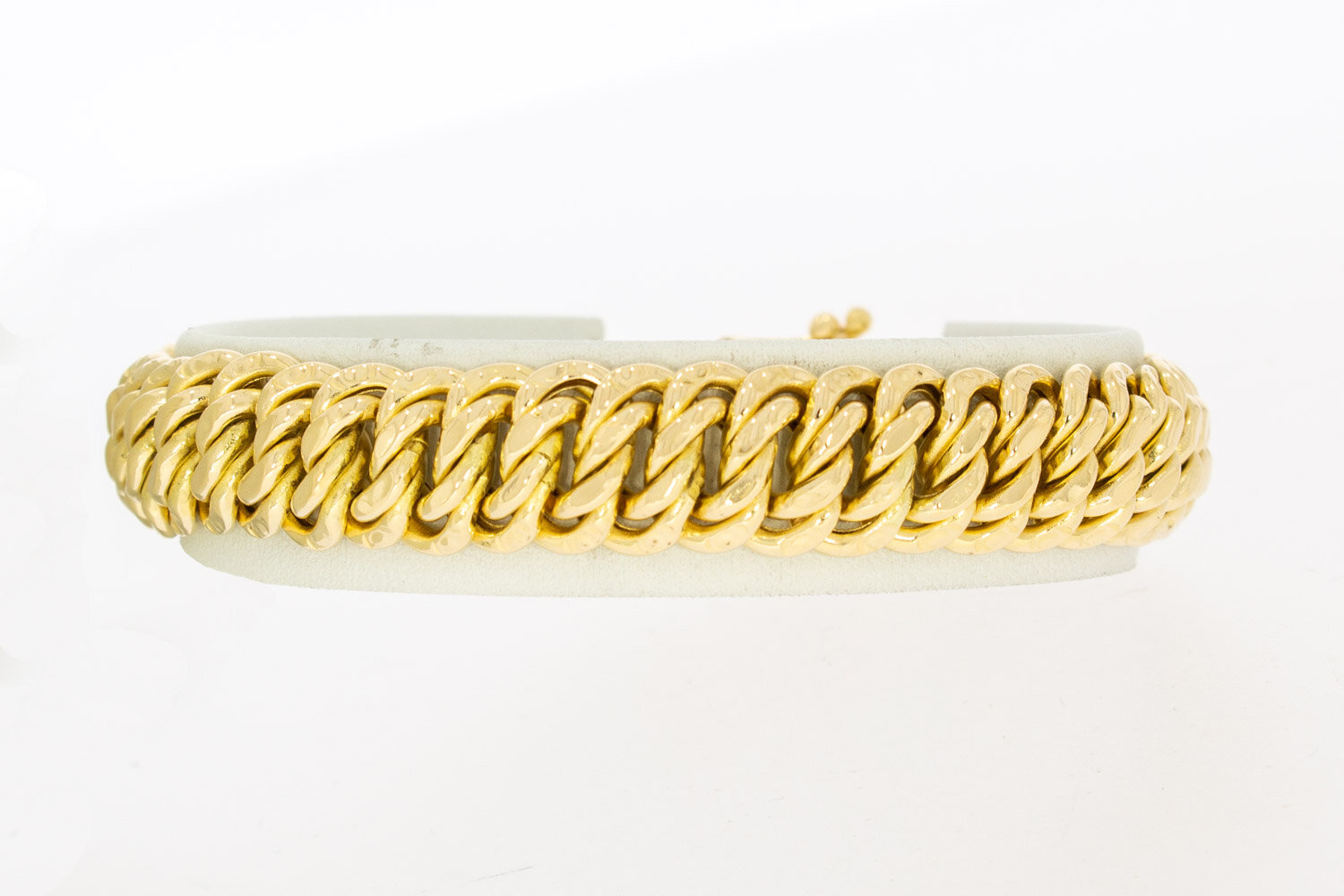 Geflochtenes Armband aus 18-karätigem Gold - 19 cm
