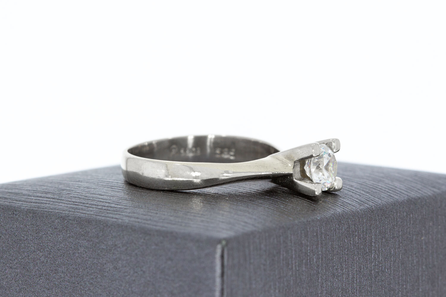 Saphir Solitärring 585 Gold - 17,8 mm