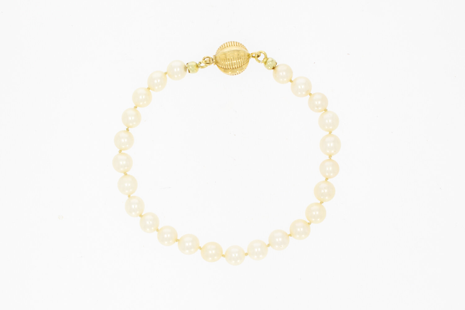 Perlen Armband 585 Gelbgold - 21 cm