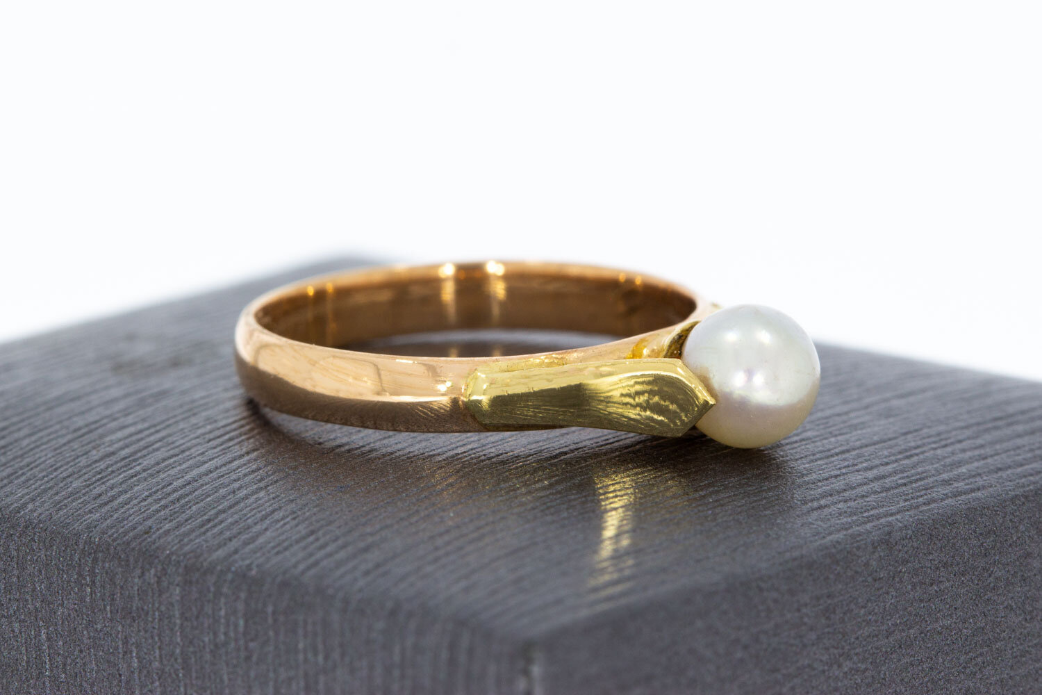 Perlenring 14 Karat roségold - 18,2 mm