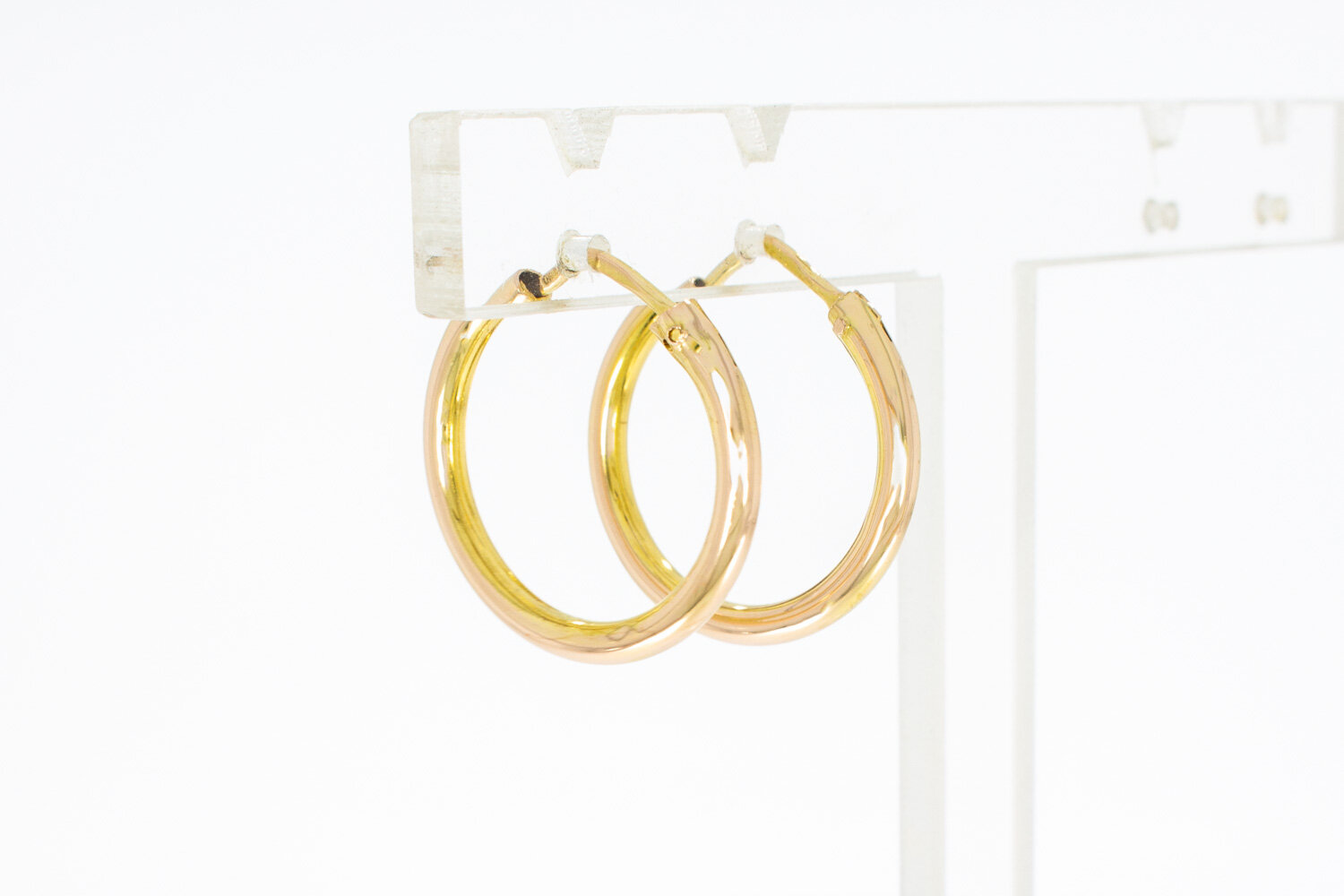 14 Karat Rosegold Ohrringe - 1,7 cm