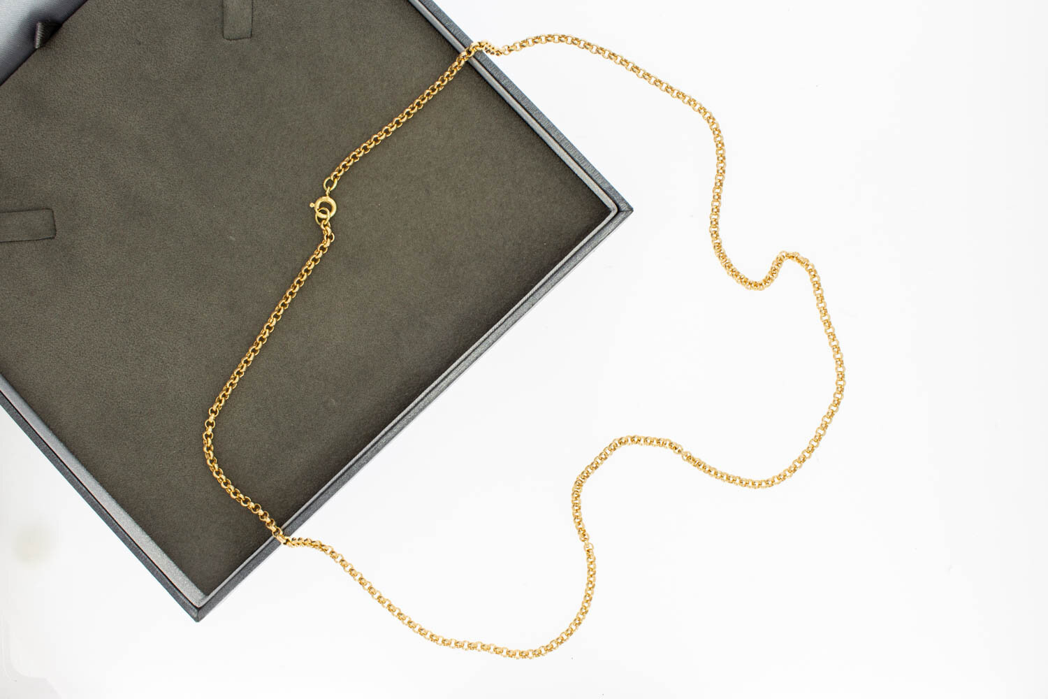 Erbskette 14 Karat Gelbgold - 61,5 cm