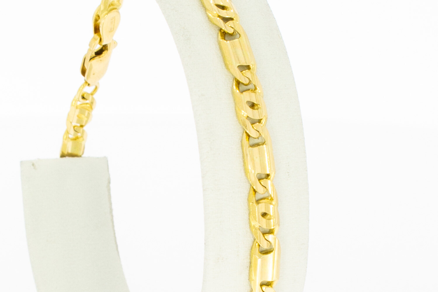 750 Gold Falkenauge Armband - 19,9 cm