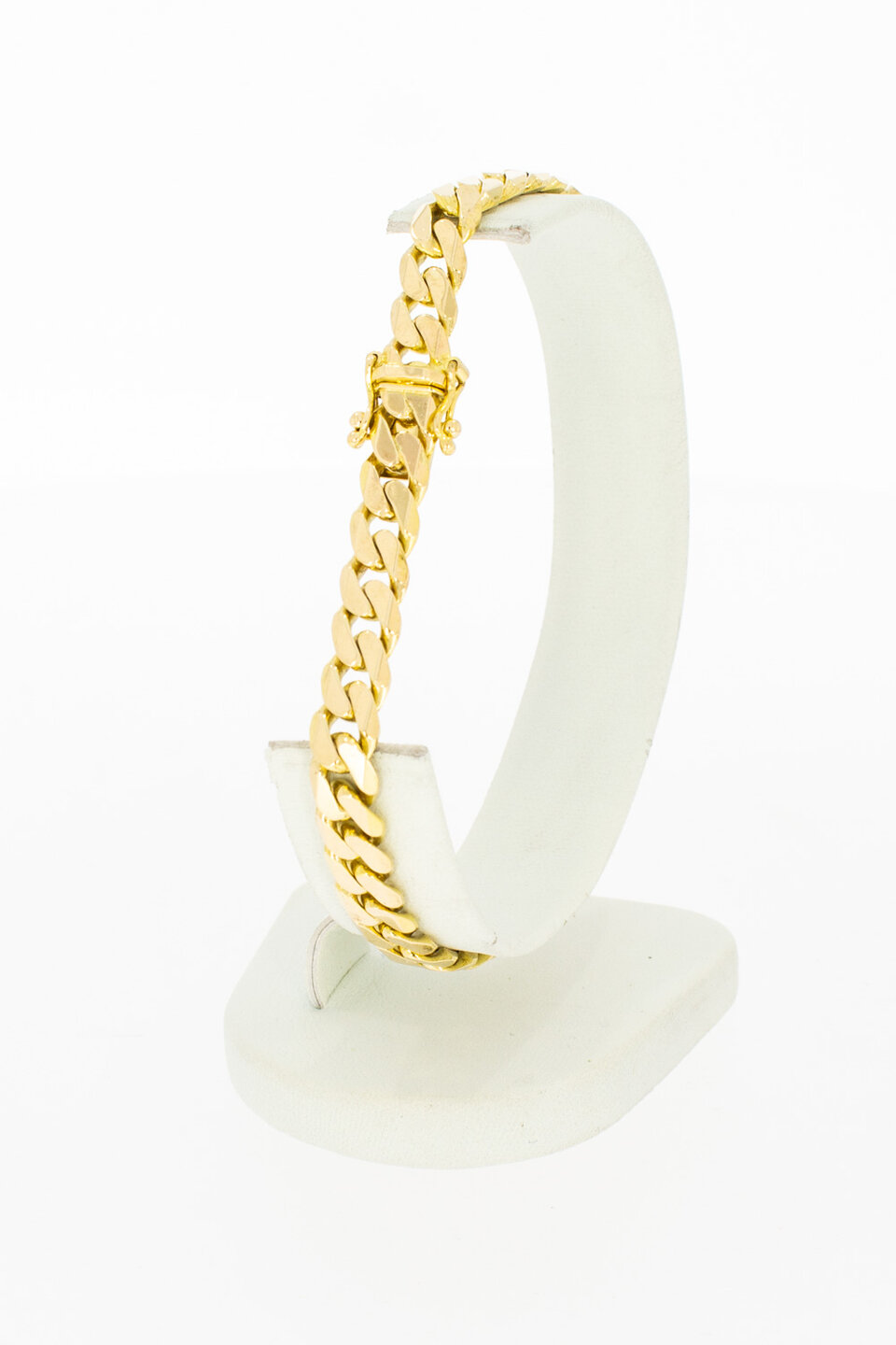 14 Karat Panzer Goldarmband - 20,5 cm