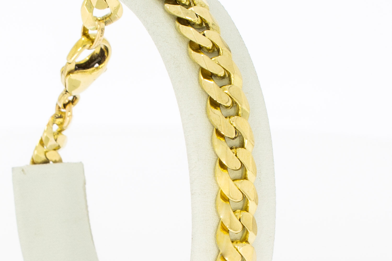 Panzerarmband 14 Karat Gold - 20,4 cm