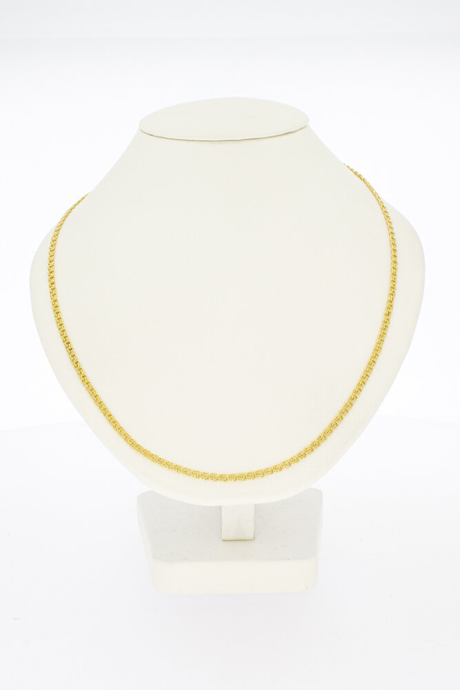 Geflochtene Kette 585 Gold - 54,5 cm