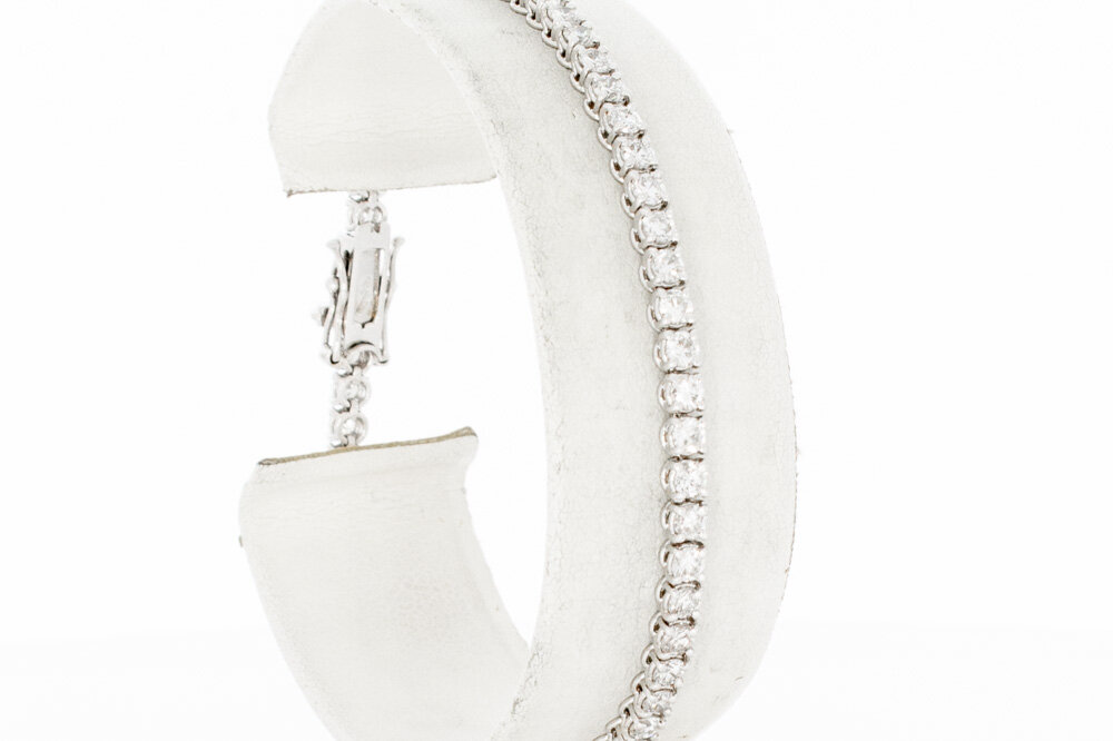 Tennis- Armband 585 Weißgold 2,66 ct - 18,6 cm