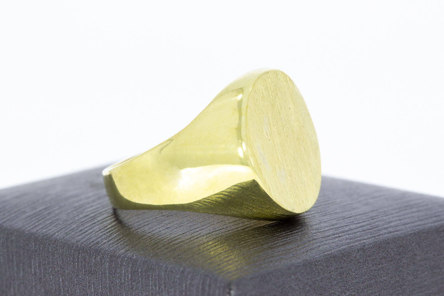 Goldene Siegel-Ring 18 Karat - 19,9 mm