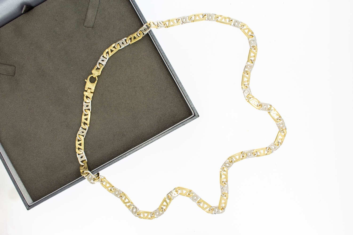 Falkenaugekette 14 Karat - 61,4 cm